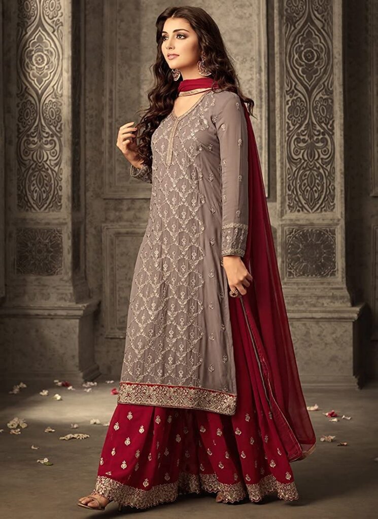 Georgette Semi Stitched Anarkali Salwar Suit